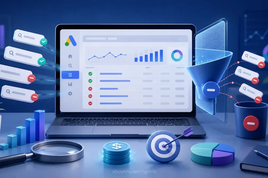 Мінус-слова в Google Ads: як зібрати список до запуску і не злити бюджет на зайві запити